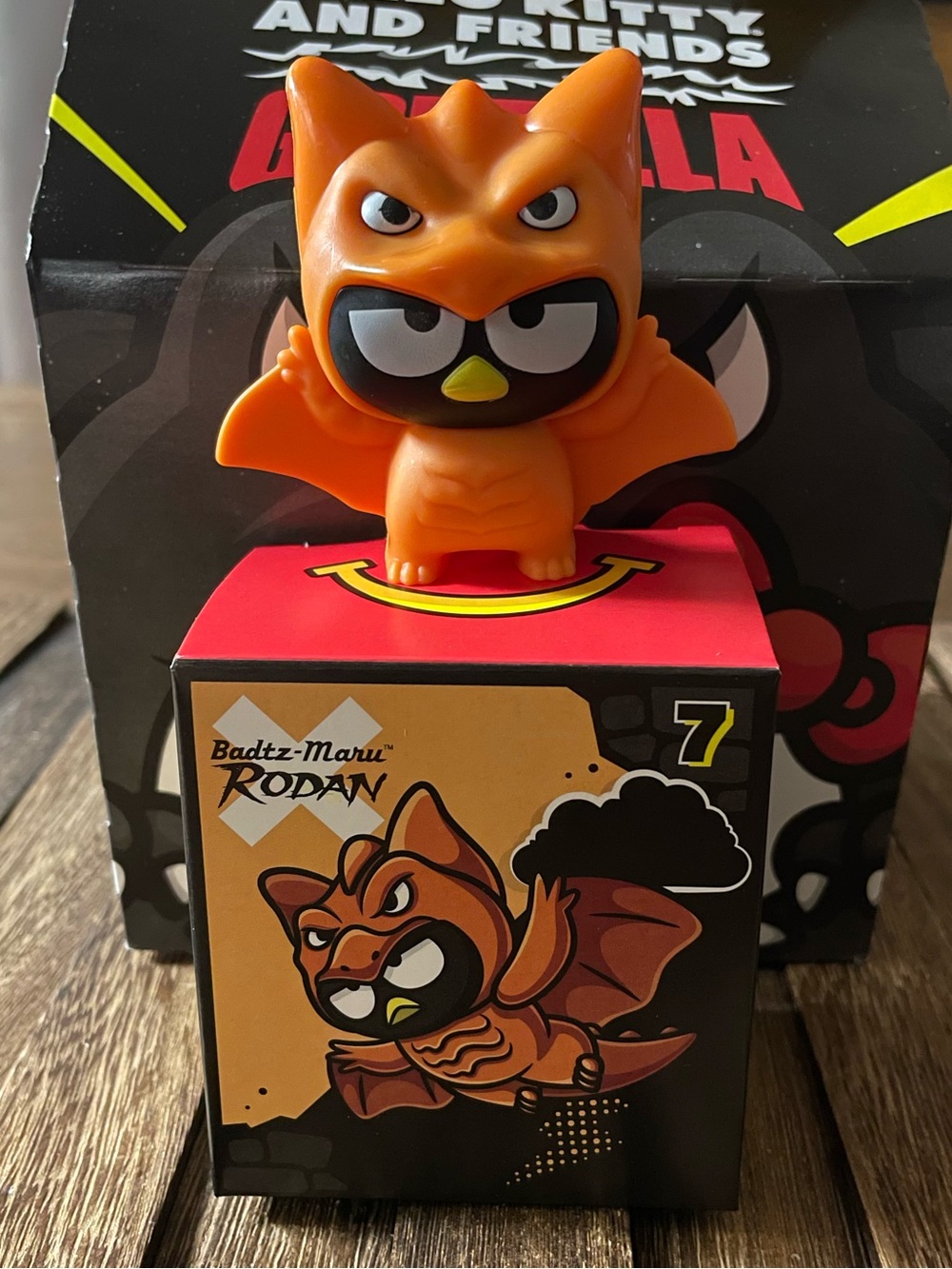 McDonald's Godzilla × Sanrio
Badtz-Maru Rodan figure
